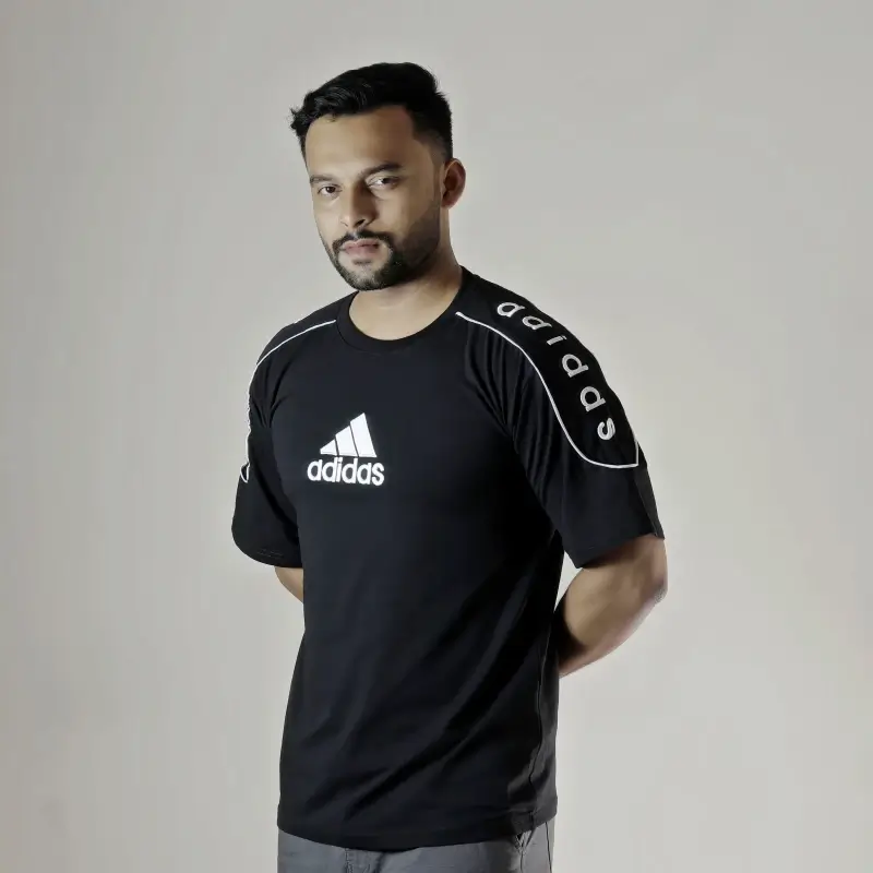 Black Adidas Stylish DropShoulder
