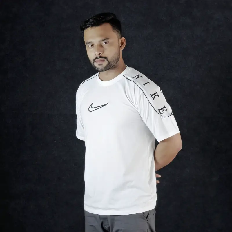 White Nike Stylish DropShoulder