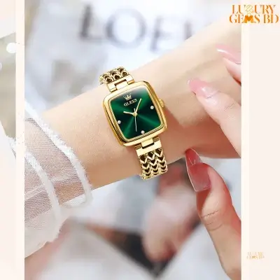Fashionable oleves Green Watch With Bracelet