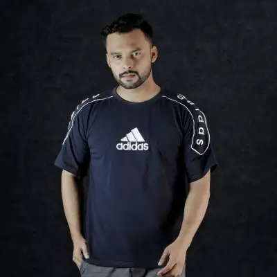 Blue Adidas Stylish DropShoulder