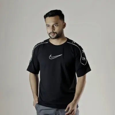 Black Nike Stylish DropShoulder
