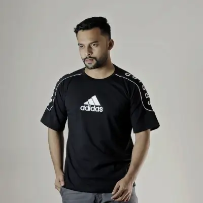 Black Adidas Stylish DropShoulder