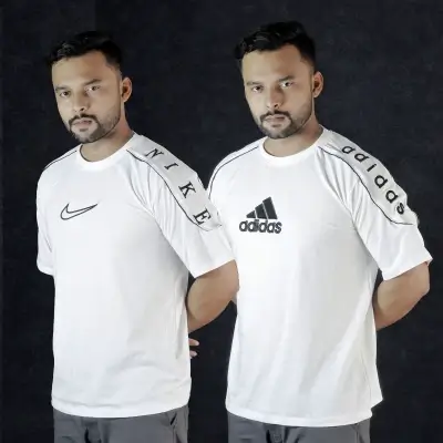 White Combo Stylish DropShoulder