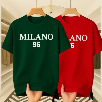 Green-Red Two Set Stylish T-shirt