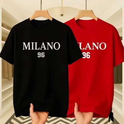Black-Red Two Set Stylish T-shirt