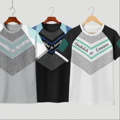 Ash Black & White Stylish T- Shirt