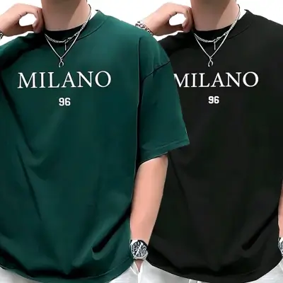 Black-Green Two Set Stylish DropShoulder