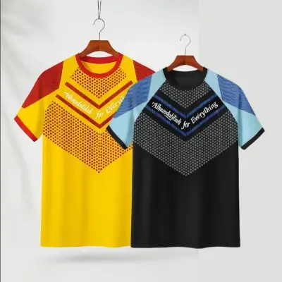 Yellow & Black Stylish T- Shirt