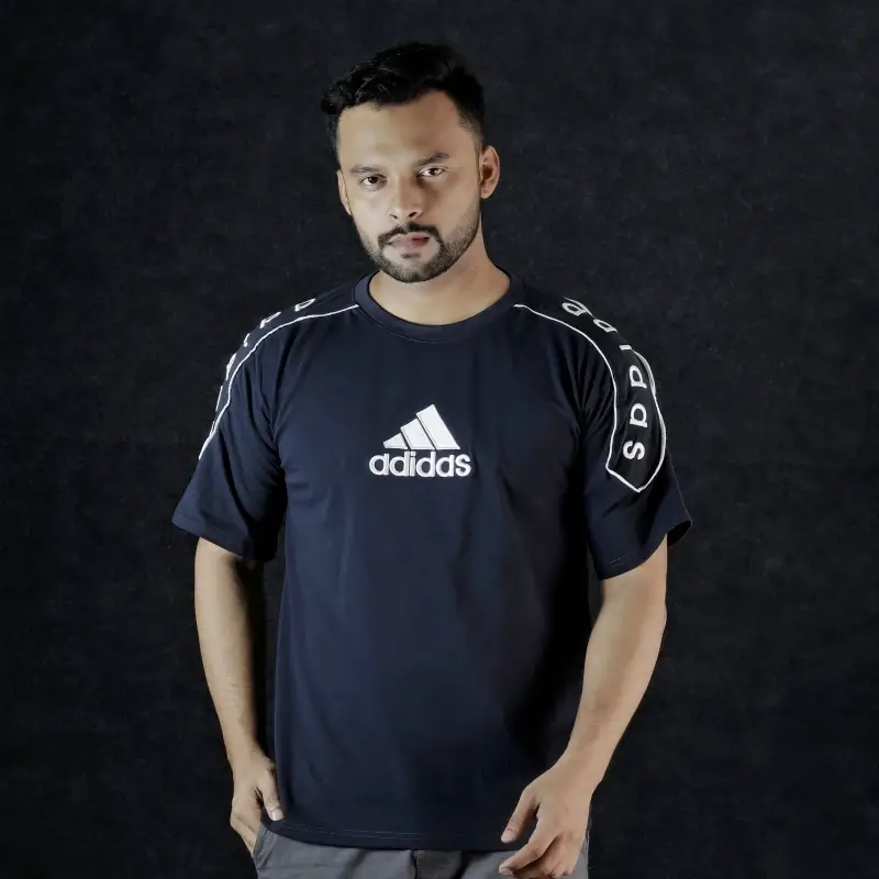 Blue Adidas Stylish DropShoulder