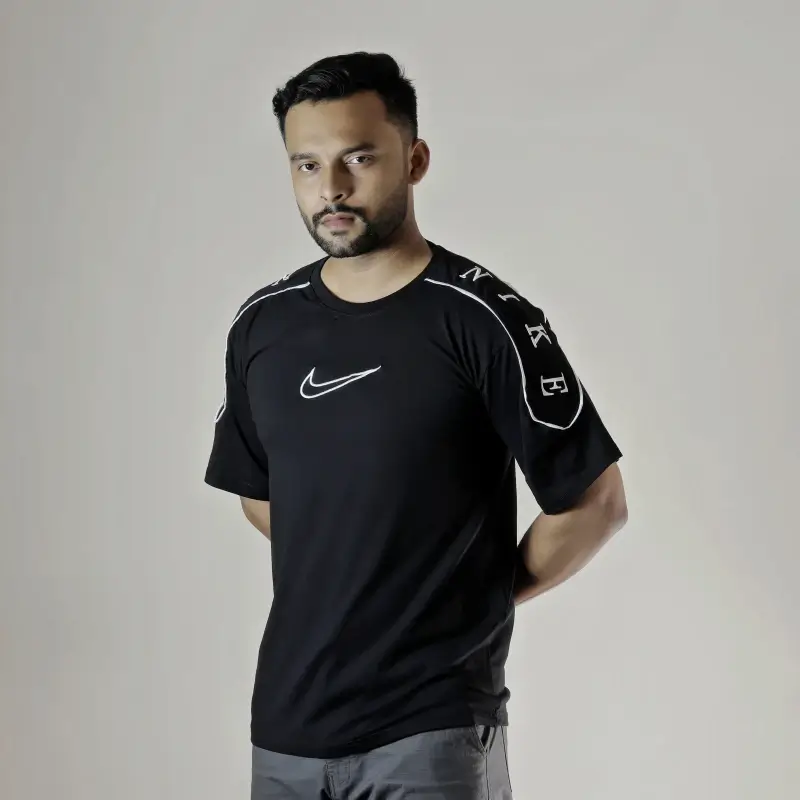 Black Nike Stylish DropShoulder