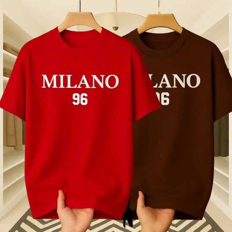 Red-Coffe Two Set Stylish T-shirt
