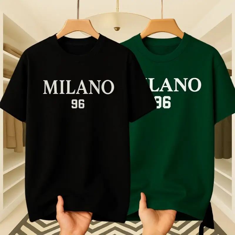 Black-Green Two Set Stylish T-shirt