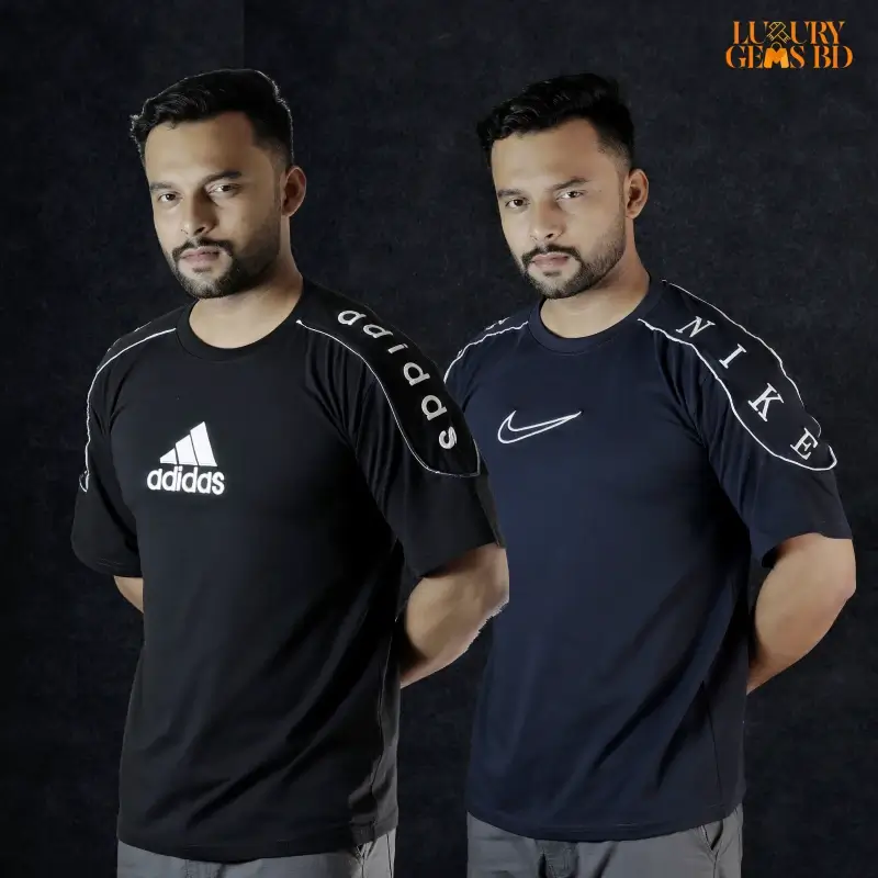 Black-Blue Combo Stylish DropShoulder