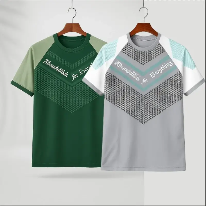 Green & Ash Stylish T-Shirt