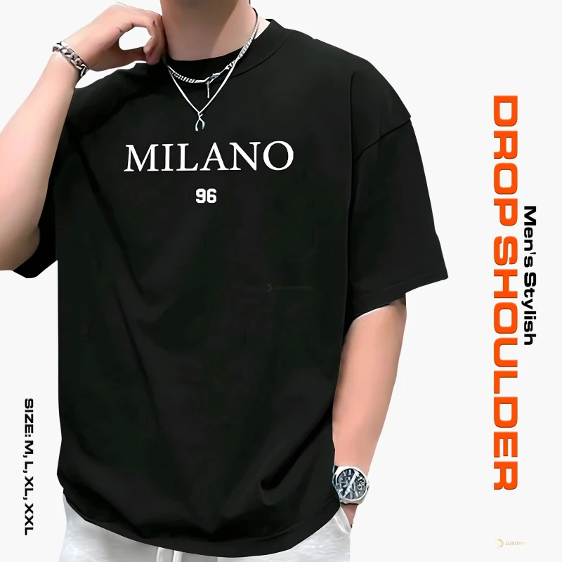 Black Stylish DropShoulder