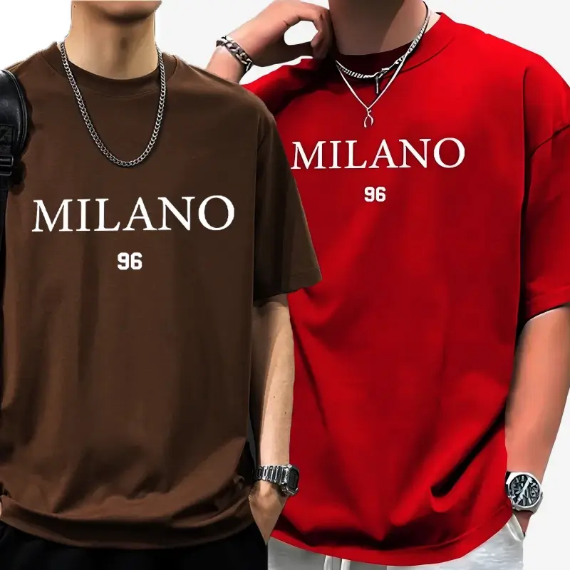 Red-Coffe Two Set Stylish DropShoulder
