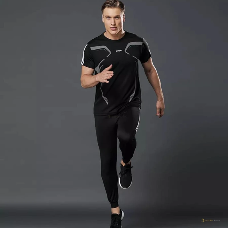 Tracksuit Sports T-Shirt & Trouser (2pc Set)