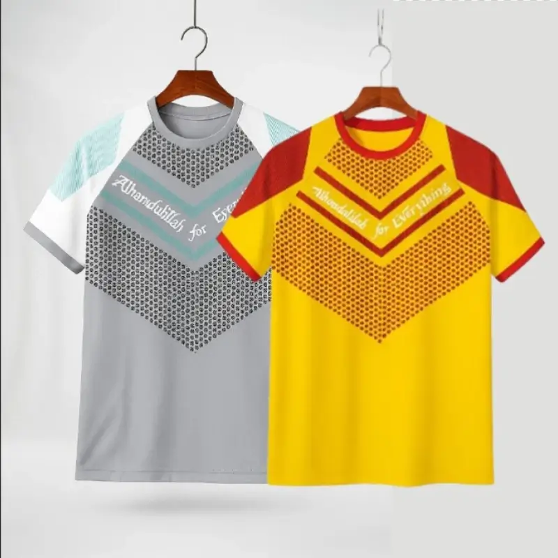 Ash & Yellow Stylish T- Shirt